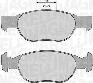 Magneti Marelli 363916060240 - Kit de plaquettes de frein, frein à disque cwaw.fr