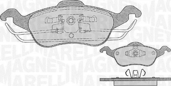 Magneti Marelli 363916060255 - Kit de plaquettes de frein, frein à disque cwaw.fr