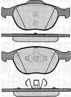 Magneti Marelli 363916060256 - Kit de plaquettes de frein, frein à disque cwaw.fr