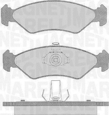 Magneti Marelli 363916060250 - Kit de plaquettes de frein, frein à disque cwaw.fr