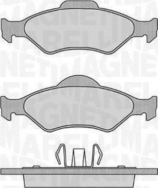 Magneti Marelli 363916060251 - Kit de plaquettes de frein, frein à disque cwaw.fr