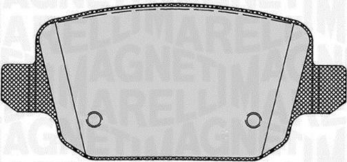 Magneti Marelli 363916060257 - Kit de plaquettes de frein, frein à disque cwaw.fr