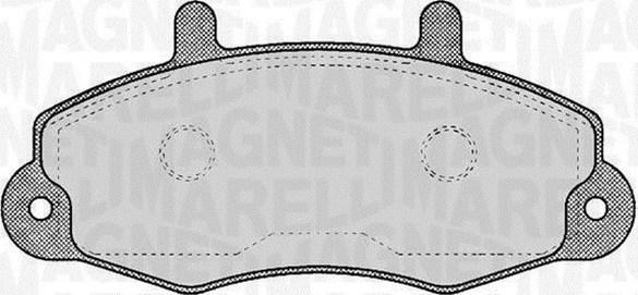 Magneti Marelli 363916060269 - Kit de plaquettes de frein, frein à disque cwaw.fr