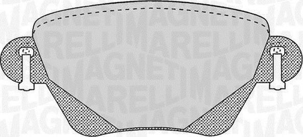 Magneti Marelli 363916060265 - Kit de plaquettes de frein, frein à disque cwaw.fr