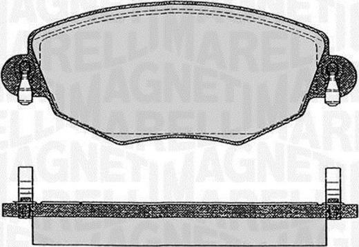 Magneti Marelli 363916060266 - Kit de plaquettes de frein, frein à disque cwaw.fr