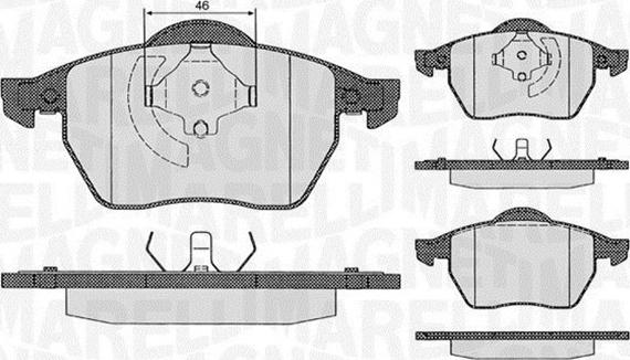 Magneti Marelli 363916060260 - Kit de plaquettes de frein, frein à disque cwaw.fr