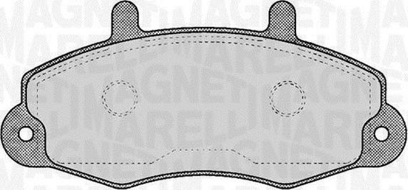 Magneti Marelli 363916060268 - Kit de plaquettes de frein, frein à disque cwaw.fr