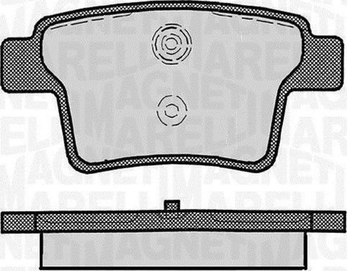 Magneti Marelli 363916060267 - Kit de plaquettes de frein, frein à disque cwaw.fr