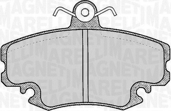 Magneti Marelli 363916060204 - Kit de plaquettes de frein, frein à disque cwaw.fr