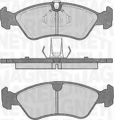 Magneti Marelli 363916060205 - Kit de plaquettes de frein, frein à disque cwaw.fr