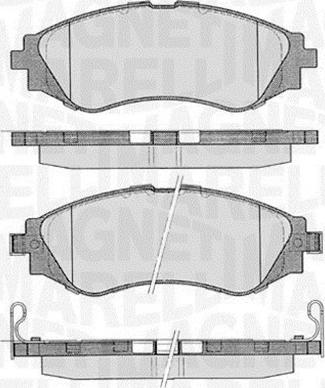 Magneti Marelli 363916060206 - Kit de plaquettes de frein, frein à disque cwaw.fr