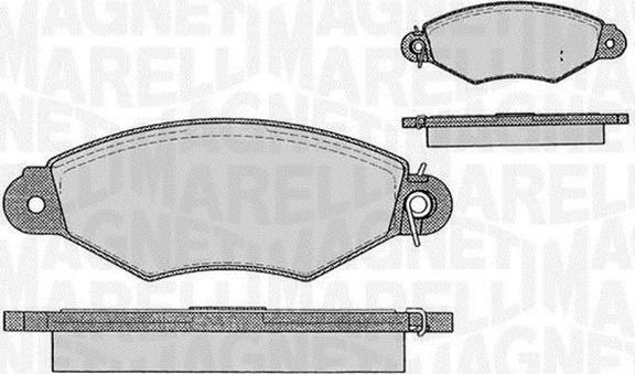 Magneti Marelli 363916060200 - Kit de plaquettes de frein, frein à disque cwaw.fr