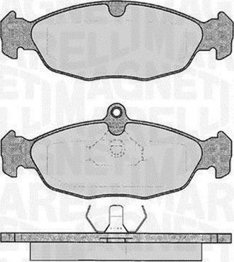 Magneti Marelli 363916060208 - Kit de plaquettes de frein, frein à disque cwaw.fr