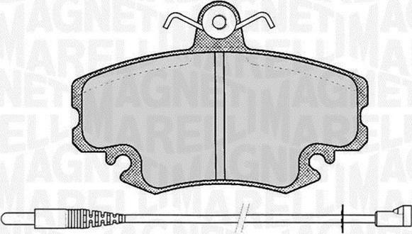 Magneti Marelli 363916060203 - Kit de plaquettes de frein, frein à disque cwaw.fr