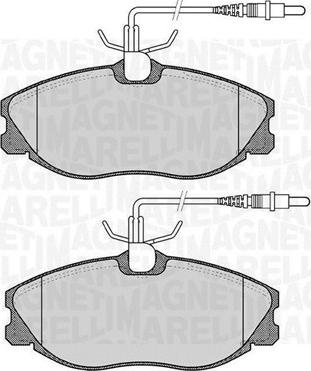 Magneti Marelli 363916060202 - Kit de plaquettes de frein, frein à disque cwaw.fr