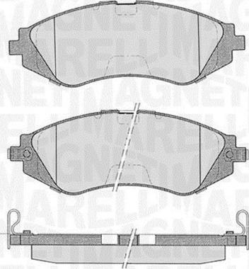 Magneti Marelli 363916060207 - Kit de plaquettes de frein, frein à disque cwaw.fr