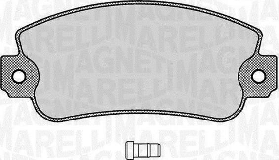 Magneti Marelli 363916060212 - Kit de plaquettes de frein, frein à disque cwaw.fr