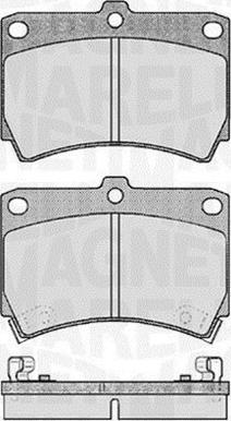 Magneti Marelli 363916060286 - Kit de plaquettes de frein, frein à disque cwaw.fr