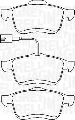 Magneti Marelli 363916060288 - Kit de plaquettes de frein, frein à disque cwaw.fr