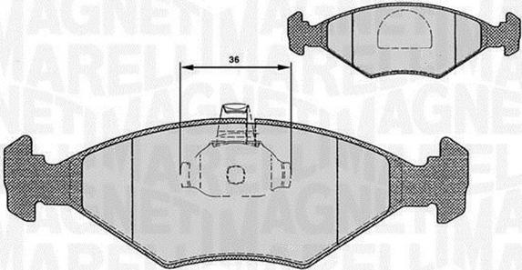 Magneti Marelli 363916060235 - Kit de plaquettes de frein, frein à disque cwaw.fr