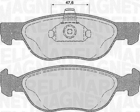 Magneti Marelli 363916060238 - Kit de plaquettes de frein, frein à disque cwaw.fr