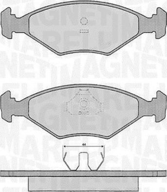 Magneti Marelli 363916060229 - Kit de plaquettes de frein, frein à disque cwaw.fr