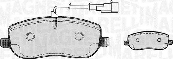 Magneti Marelli 363916060224 - Kit de plaquettes de frein, frein à disque cwaw.fr