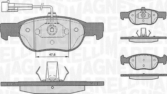 Magneti Marelli 363916060222 - Kit de plaquettes de frein, frein à disque cwaw.fr