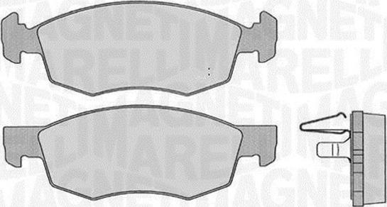 Magneti Marelli 363916060227 - Kit de plaquettes de frein, frein à disque cwaw.fr