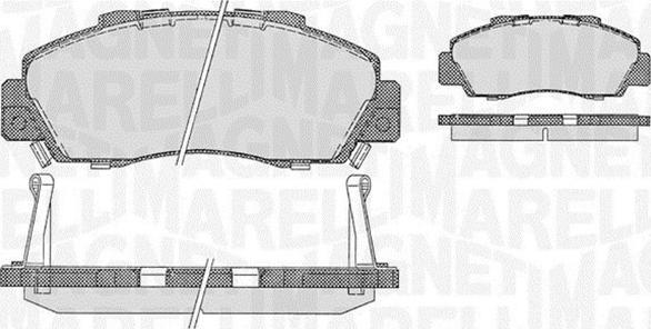 Magneti Marelli 363916060274 - Kit de plaquettes de frein, frein à disque cwaw.fr