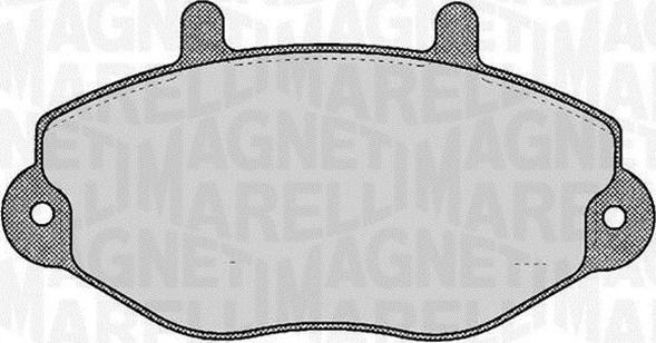 Magneti Marelli 363916060270 - Kit de plaquettes de frein, frein à disque cwaw.fr