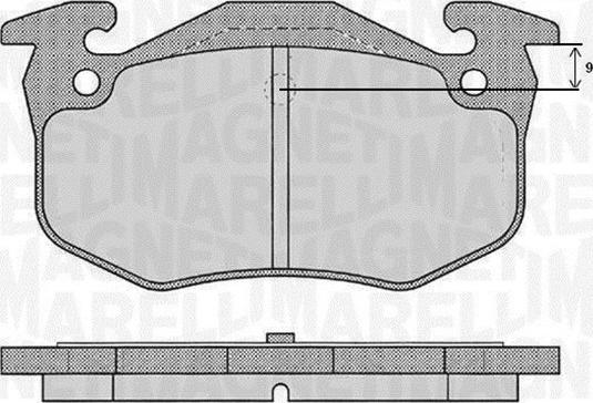 Magneti Marelli 363916060790 - Kit de plaquettes de frein, frein à disque cwaw.fr