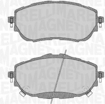 Magneti Marelli 363916060708 - Kit de plaquettes de frein, frein à disque cwaw.fr