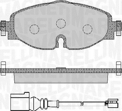 Magneti Marelli 363916060715 - Kit de plaquettes de frein, frein à disque cwaw.fr