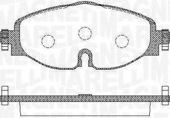 Magneti Marelli 363916060716 - Kit de plaquettes de frein, frein à disque cwaw.fr