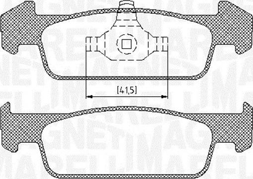 Magneti Marelli 363916060718 - Kit de plaquettes de frein, frein à disque cwaw.fr