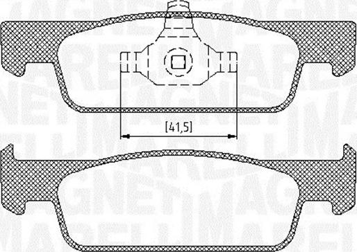 Magneti Marelli 363916060717 - Kit de plaquettes de frein, frein à disque cwaw.fr