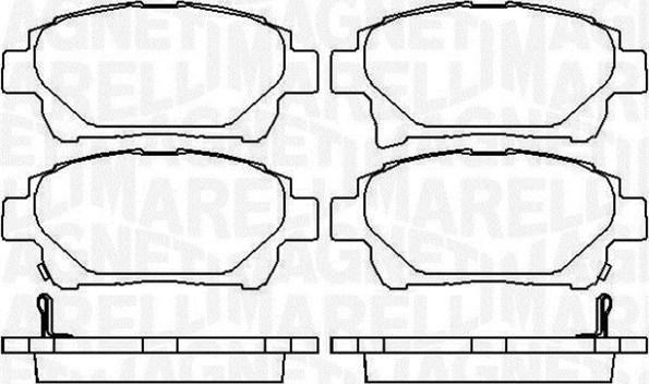 Magneti Marelli 363916060784 - Kit de plaquettes de frein, frein à disque cwaw.fr