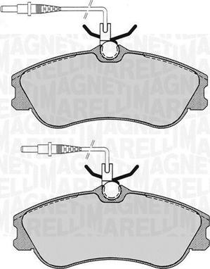 Magneti Marelli 363916060786 - Kit de plaquettes de frein, frein à disque cwaw.fr