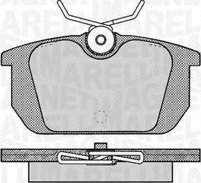 Magneti Marelli 363916060783 - Kit de plaquettes de frein, frein à disque cwaw.fr