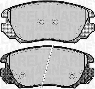 Magneti Marelli 363916060723 - Kit de plaquettes de frein, frein à disque cwaw.fr