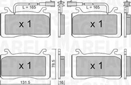 Magneti Marelli 363916061199 - Kit de plaquettes de frein, frein à disque cwaw.fr