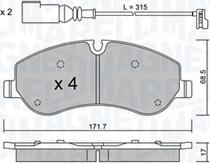 Magneti Marelli 363916061165 - Kit de plaquettes de frein, frein à disque cwaw.fr