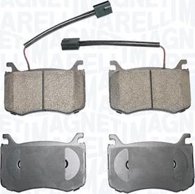 Magneti Marelli 363916061108 - Kit de plaquettes de frein, frein à disque cwaw.fr