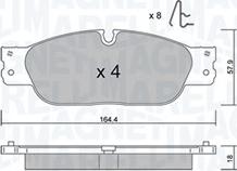 Magneti Marelli 363916061203 - Kit de plaquettes de frein, frein à disque cwaw.fr