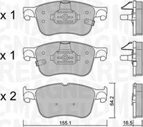 Magneti Marelli 363916061216 - Kit de plaquettes de frein, frein à disque cwaw.fr