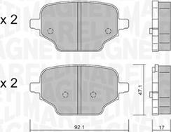 Magneti Marelli 363916061220 - Kit de plaquettes de frein, frein à disque cwaw.fr