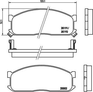 BENDIX 572331 - Kit de plaquettes de frein, frein à disque cwaw.fr