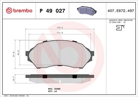 Magneti Marelli 363700449027 - Kit de plaquettes de frein, frein à disque cwaw.fr