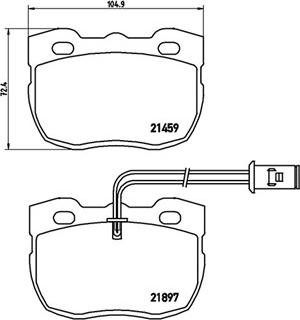 HELLA T0063 - Kit de plaquettes de frein, frein à disque cwaw.fr